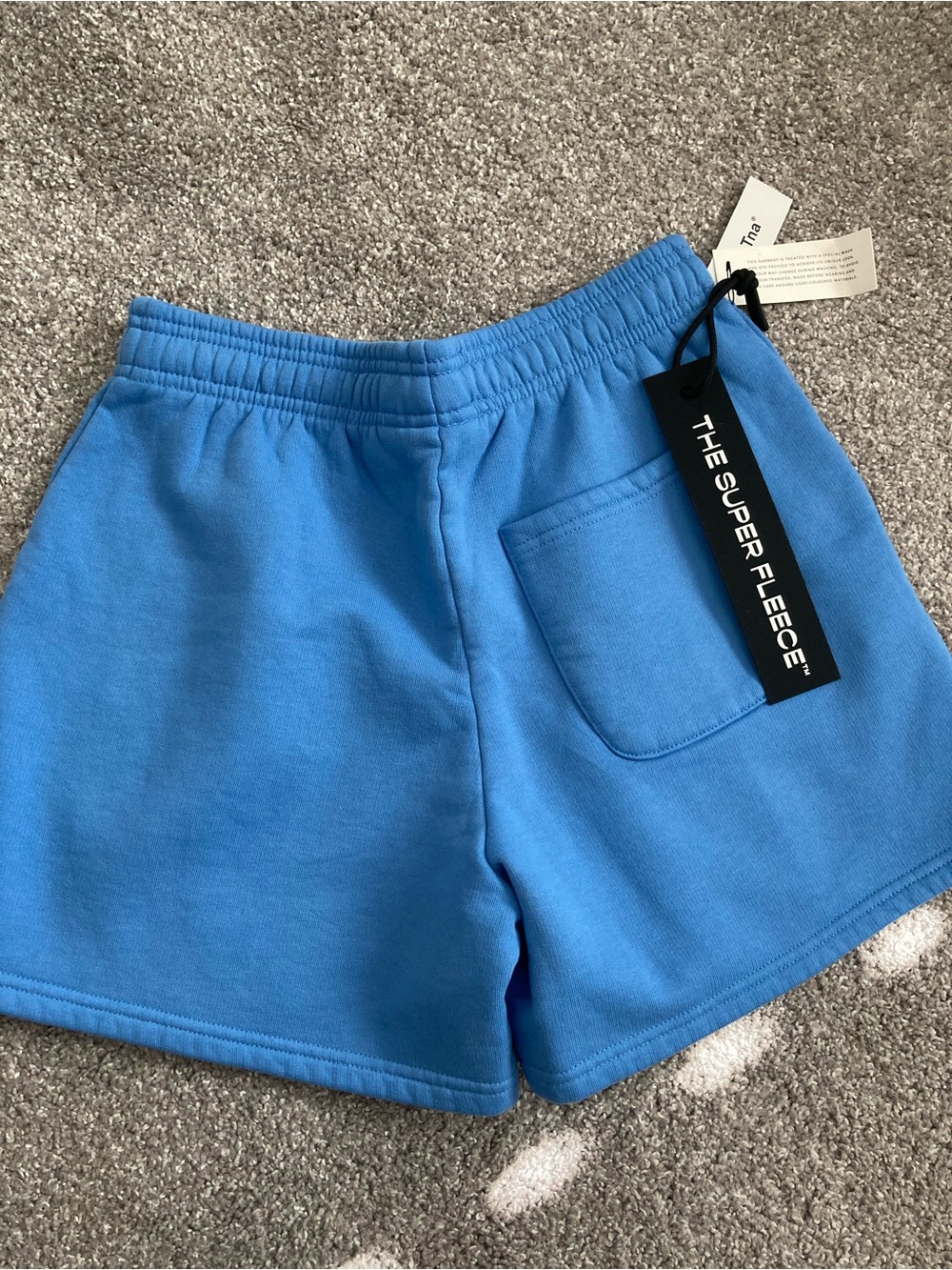 Aritzia Sky Blue Super Fleece Athletic Shorts - Picture 7 of 7